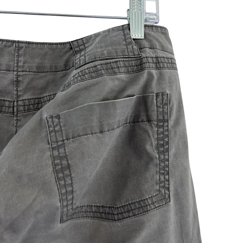 Eileen Fisher Pants Womens Small Gray Straight Leg Utility Zipper Hem Pockets - Picture 7 of 16